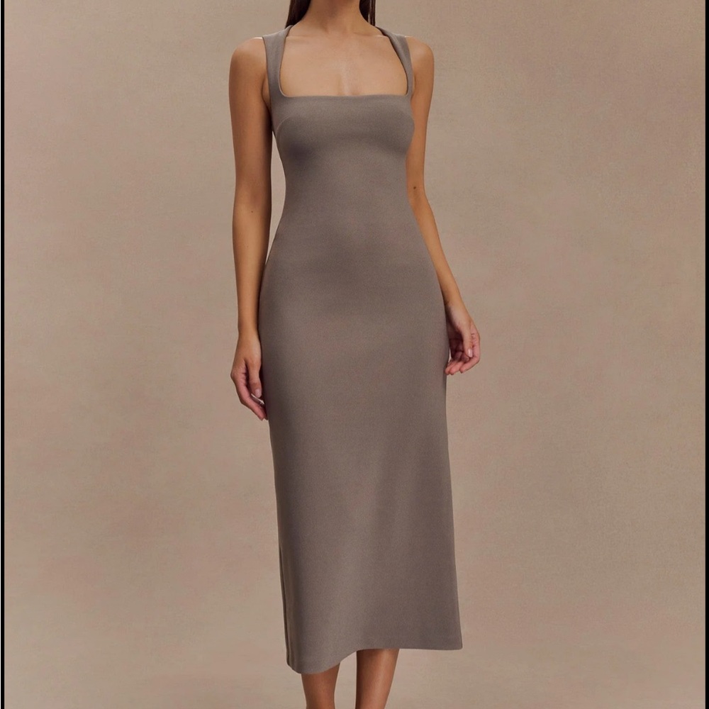 Meshki Frida Crepe Midi Dress